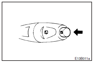 The washer fluid will be sprayed onto the rear window while the button is being