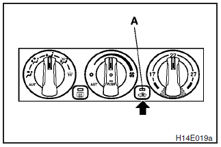 Every time the air selection switch is pressed, alteration is made between outside