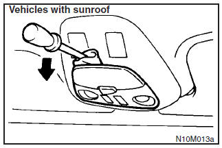 Luggage compartment lamp