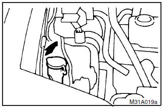 Check the washer fluid level in the container. If the level is low, replenish