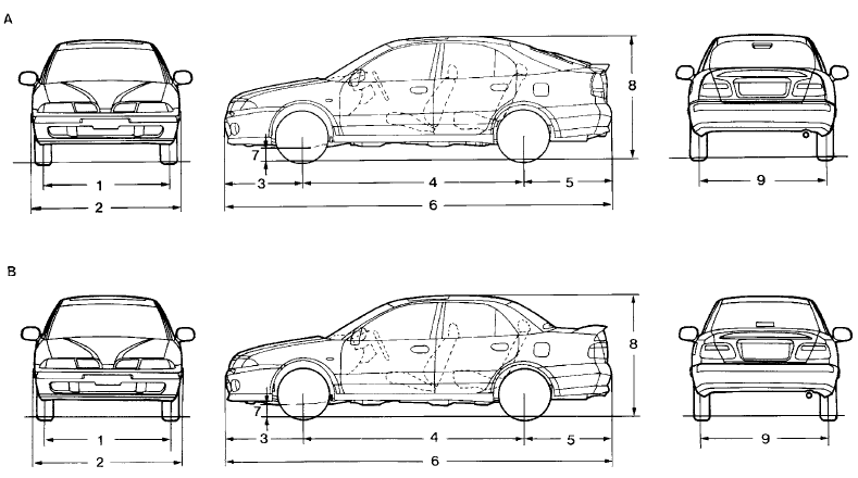 A: Hatchback B: Sedan