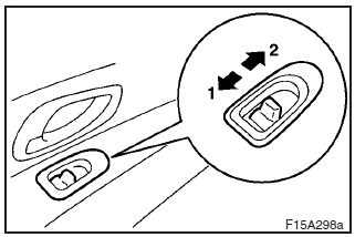 The boot lid (or tailgate) can be locked or unlocked by using the central door