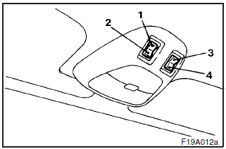 The sunroof can only be operated with the ignition switch in the “ON” position.