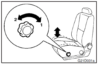 Seat cushion height can be adjusted.