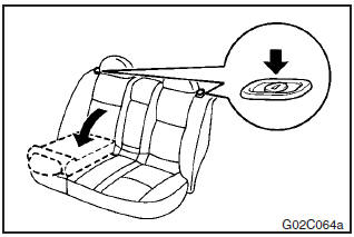 Folding the seatback forward