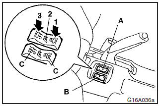 The heated seats can be operated with the ignition switch in the “ON” position.