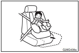 FRONT-FACING CHILD RESTRAINTS should be used in the rear seat whenever