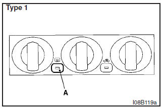 The rear window demister switch can be operated with the ignition switch in the