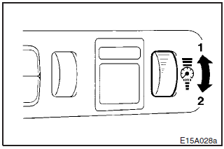 The rheostat can be adjusted while the lamp switch is “”