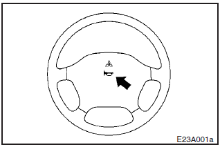 When the ignition switch is in the “ON” or “ACC” position, pressing the “”