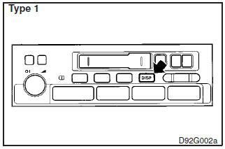 To reset the display, push the “DISP” button for about 2 seconds or more.