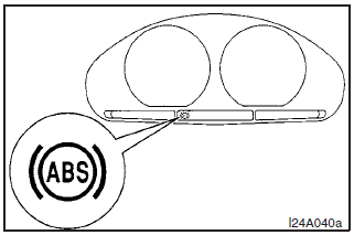 The ABS warning lamp should illuminate when the ignition switch is turned ”ON”,