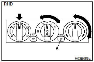 Combination of unheated air and heated air