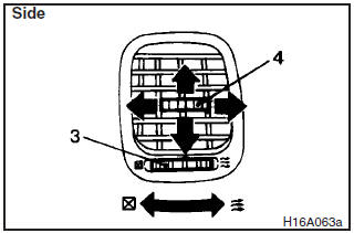 Set the ventilator dial (3) to the open position. Air always flows out from the