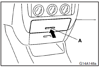 Push the lid centre (A) to open.