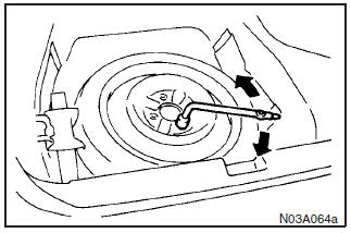 Check the air pressure in the spare tyre weekly, making sure it is ready for