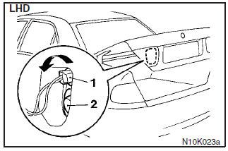 Turn the bulb socket anti-clockwise to remove it. And remove the bulb from the