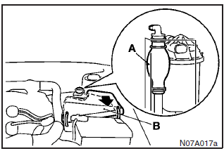 The fuel system should be bled to remove air as described below if the fuel supply