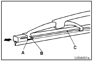 Wiper blade rubber replacement