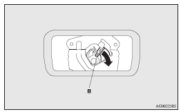 3. Push out on the tailgate to open it.