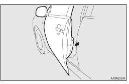 3. Pull the windscreen wiper and washer switch towards you and hold it there.