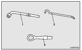 1- Wheel nut wrench