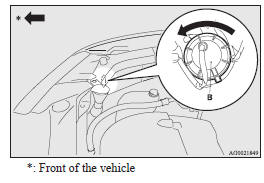 3. Turn the bulb (C) anticlockwise to remove it.