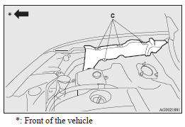 4. Turn the socket (D) anticlockwise to remove it.