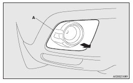 2. Remove the screws (B), and then remove the lamp unit.