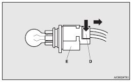 5. To install the bulb, perform the removal steps in reverse.