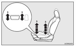 3- To move the whole seat up and down