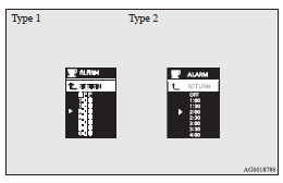 4. Lightly press the multi-information meter switch to select the time until