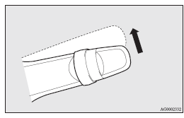 The wipers will operate once if the lever is moved to the “AUTO” position and