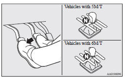 2. Release the clutch pedal. The display/indicator