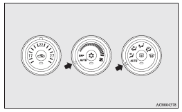 In normal conditions, use the system in the AUTO mode and follow these procedures: