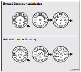 1. Set the mode selection dial to the