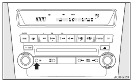 Push the CD button if a disc is already in the audio system. The audio system