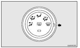 ► When the air conditioning is operated in AUTO mode where the temperature control