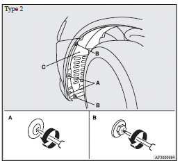 3. Turn the socket (D) anticlockwise to remove it.