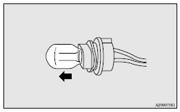 4. To install the bulb, perform the removal steps in reverse.