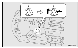 A- Steering wheel locked