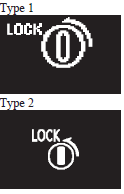 When the ignition switch is in any position other than the “LOCK” (PUSH OFF)