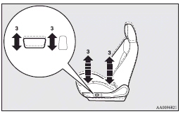 3- To move the whole seat up and down