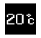 This shows the temperature outside the vehicle.