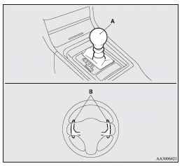 Shifting can be performed even while the accelerator pedal is depressed.