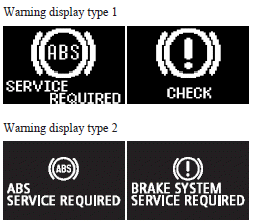 The ABS and brake force distribution function may not work, so hard braking could