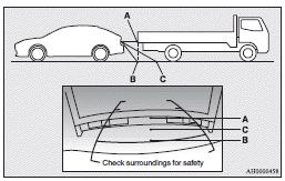 To change the indication on the screen of the inside rear-view mirror