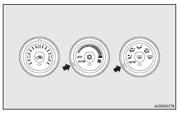 In normal conditions, use the system in the AUTO mode and follow these procedures: