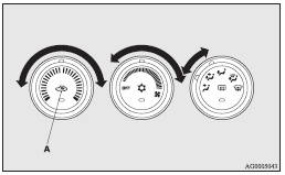 Warm air flows to the leg area and unheated or slightly warm air (depending upon