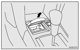 Front/Rear ashtray (moveable)